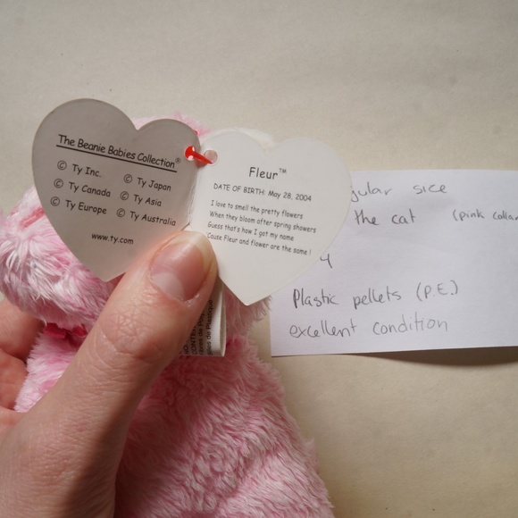 TY - beanie baby - fleur the cat (2004) - Picture 2 of 3